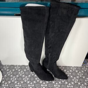 WILD PAIR Bravy Over-The-Knee Stretch Boots, black 10m